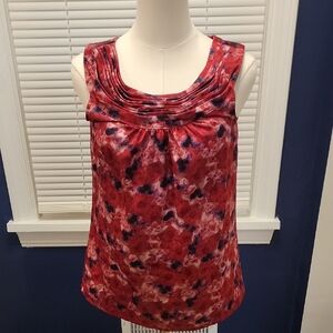 LOFT Red and Purple Women's Blouse